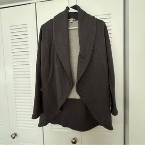James Perse Gray Cardigan Sweater